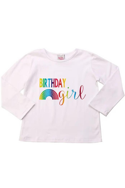 Rainbow "Birthday Girl" T-Shirt (2-6X)