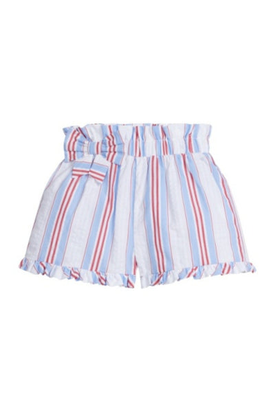 Little English - Americana Stripe Paperbag Bow Short