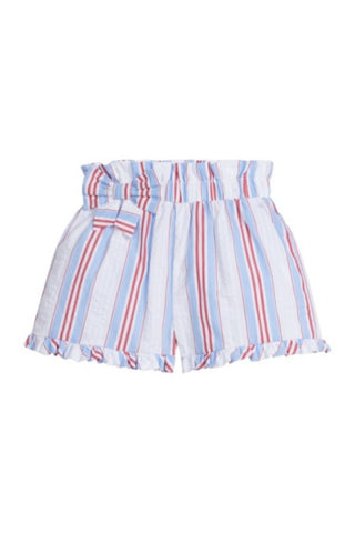 Little English - Americana Stripe Paperbag Bow Short