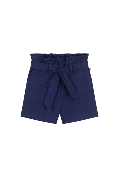 Navy Belt Shorts