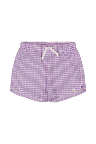 Deux Par Deux - Lavender Crinkle Vichy Short