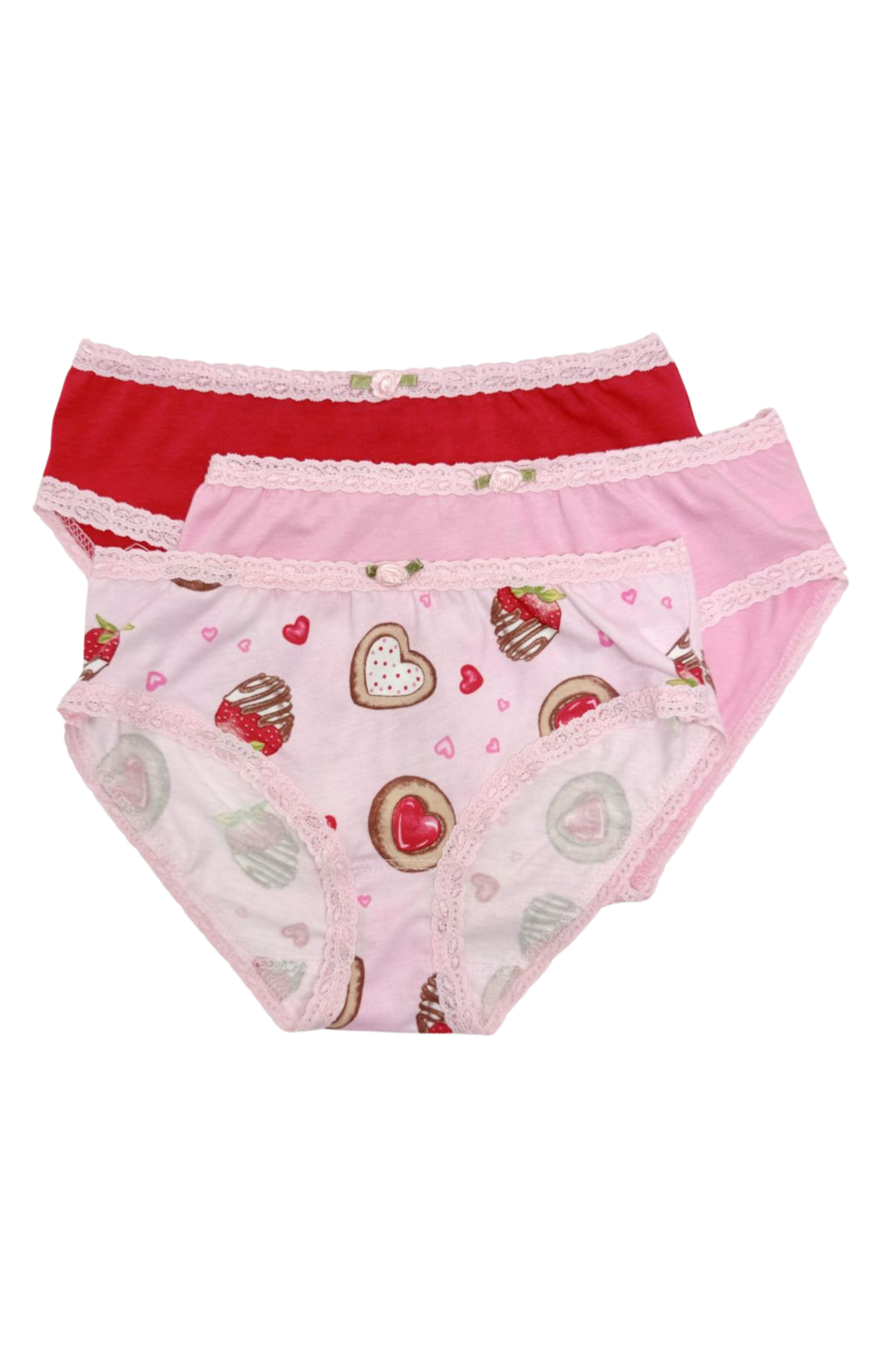 Esme - Sweet Delight 3 Panty Pack (3 Pack) 7-16 Girls Underwear Valentine's  – Dottie Doolittle