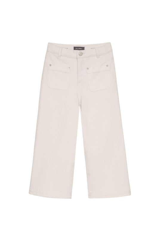 Lily Wide Leg Jeans - White Tide