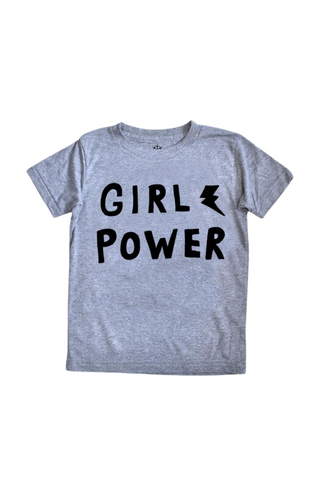 "Girl Power" Triblend Gray Tee