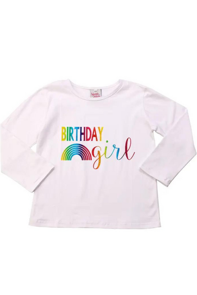 Rainbow "Birthday Girl" T-Shirt (7-16)