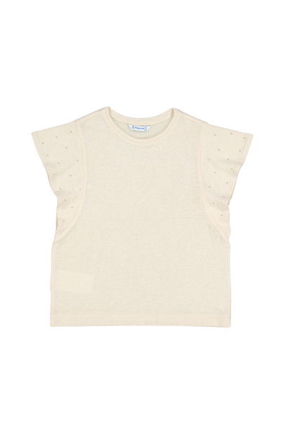 Almond Butterfly Sleeves T-Shirt