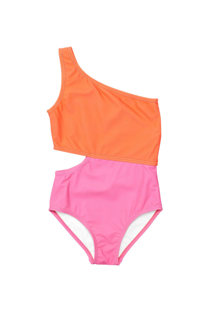 Snapper Rock - Candy Colorblock One Shoulder Swimsuit