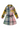 Deux Par Deux - Plaid Belted Shirt Dress