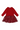 Deux Par Deux - Red Bi-Material Dress w/Glittering Skirt