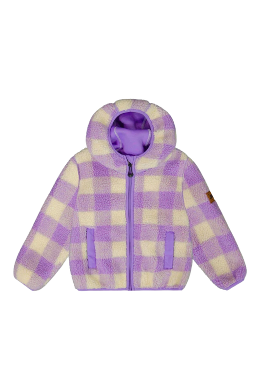 Deux Par Deux-TG-Mid Season Sherpa Jacket- Lavender