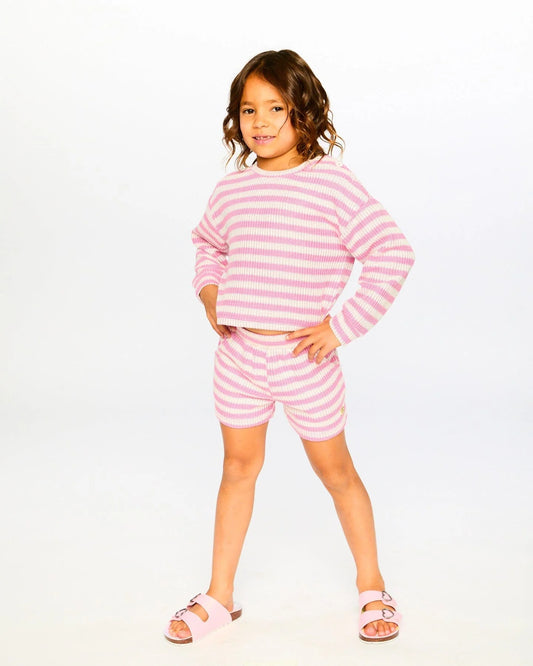 DEUX PAR DEUX - TG - STRIPE TOP - PINK STRIPES