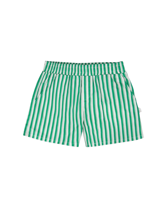 DEUX PAR DEUX - TG - STRIPED SHORTS - GREEN STRIPES