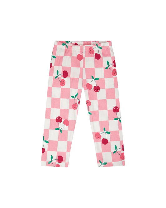 DEUX PAR DEUX - TG - PRINTED JERSEY CAPRI - PRINTED PINK CHERRY