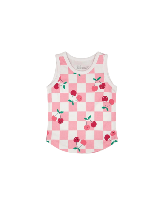 DEUX PAR DEUX - BG - JERSEY TANK TOP - PINK CHERRY