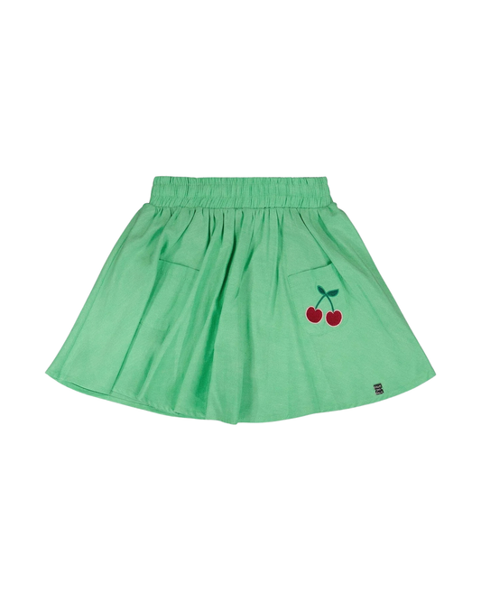 DEUX PAR DEUX - BG - SKORT WITH EMBROIDERY - GOLF GREEN