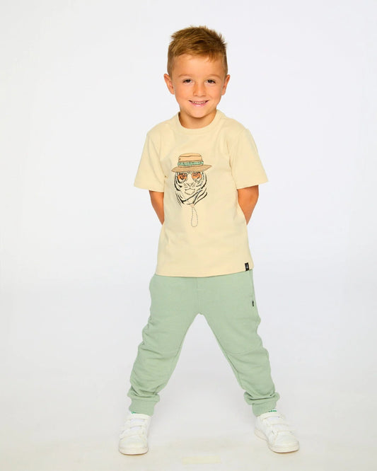 DEUX PAR DEUX - TB - FRENCH TERRY SWEATPANT - GREEN MILIEU