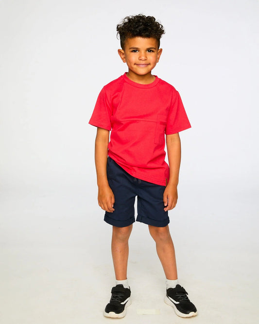 DEUX PAR DEUX - TB - STRETCH TWILL SHORT - PEACOAT