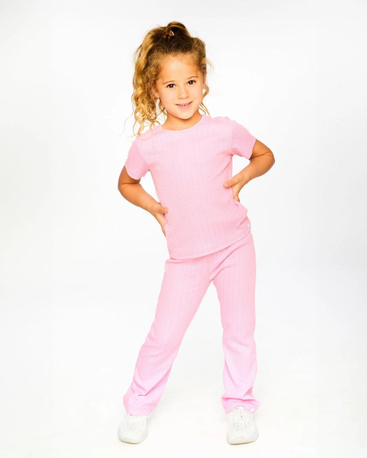 DEUX PAR DEUX - TG - CRINKLE JERSEY T-SHIRT - BEGONIA PINK