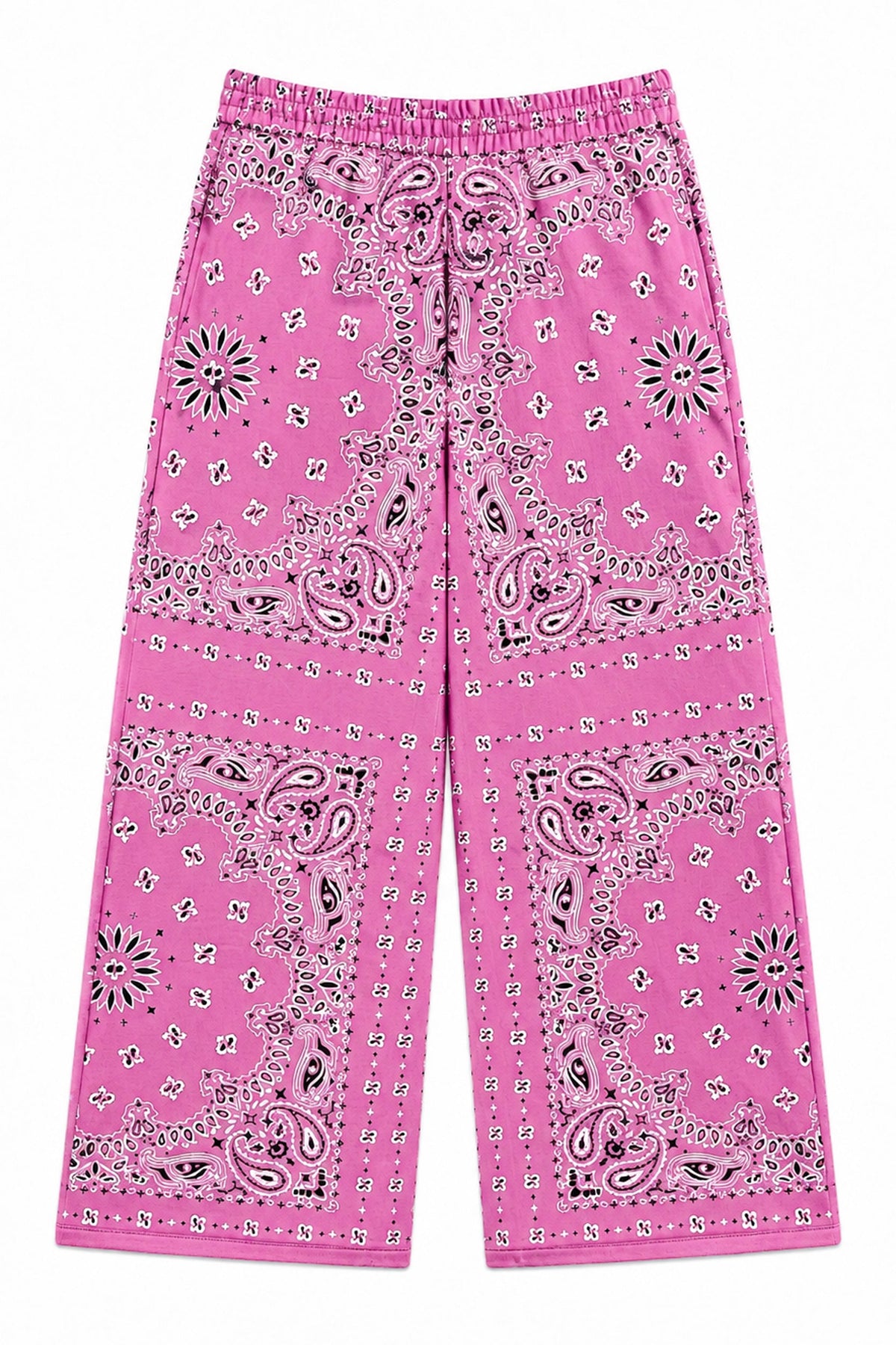 KATIE J NYC HADEN BARREL PANT HOT PINK BANDANA