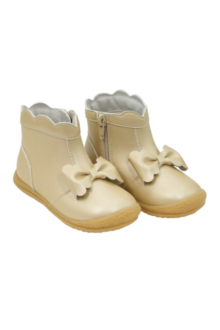 Im-Link - Champagne Harper Scalloped Bow Boot