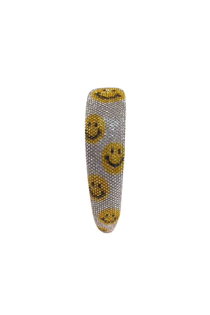 Crystalized Yellow Smiley Headband
