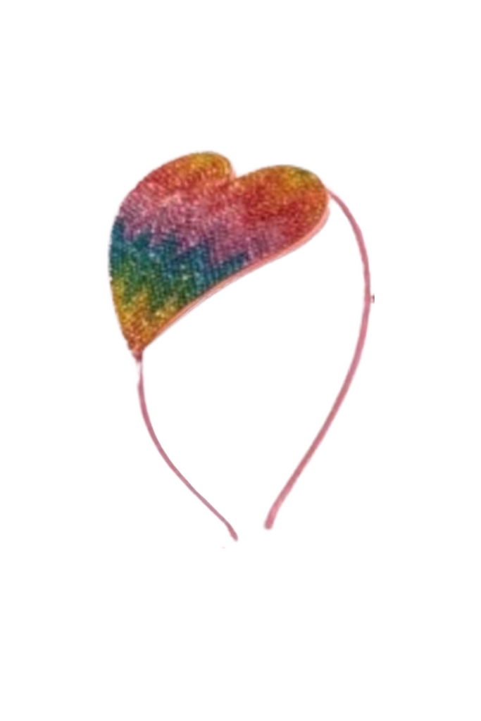 Rainbow Aztec Heart Headband