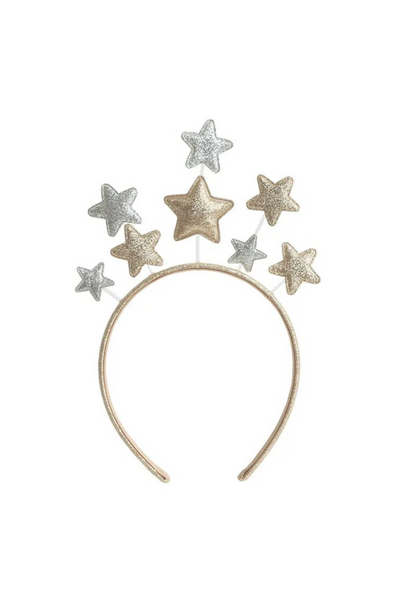 Gold and Silver Stars Headband