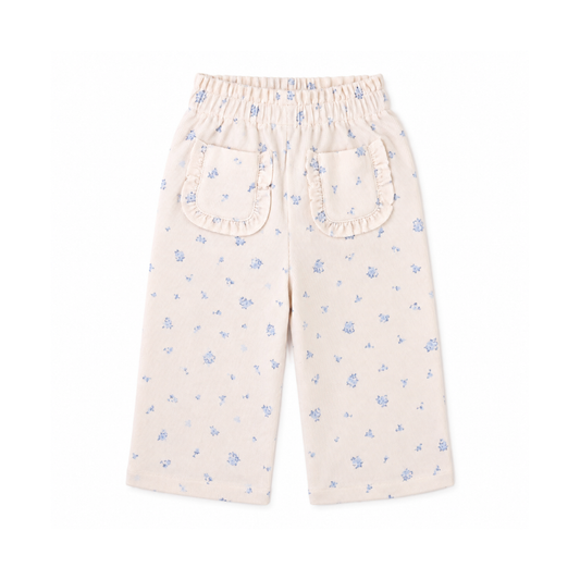 GINGERSNAPS - TG - PRECIOUS PINCORD PANT WITH RUFFLED POCKETS - OFF WHITE