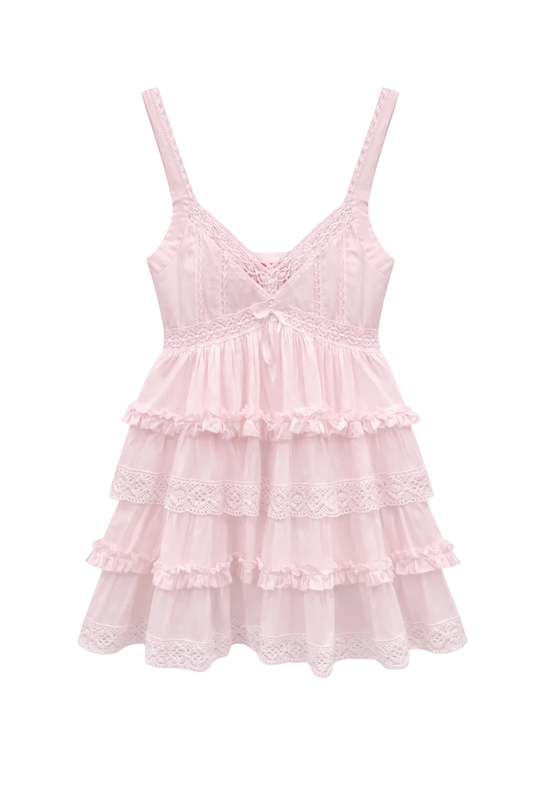 KATIE J NYC - BG - TWEEN ILYANA DRESS - PALE PINK