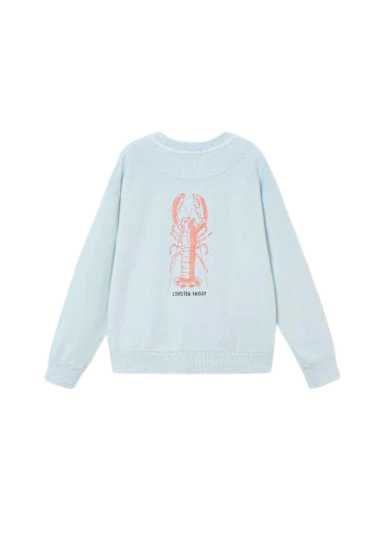 MAYORAL - TB - LOBSTER FRIDAY SWEATSHIRT - SKY BLUE