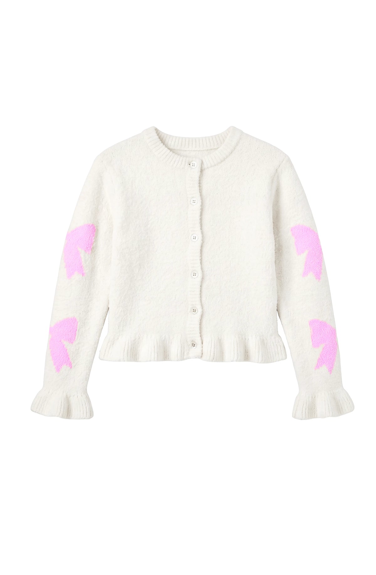 LIMEAPPLE - BG - BOW APPLIQUE SWEATER - CREAM