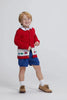 Little English - Train Intarsia Cardigan