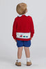 Little English - Train Intarsia Cardigan