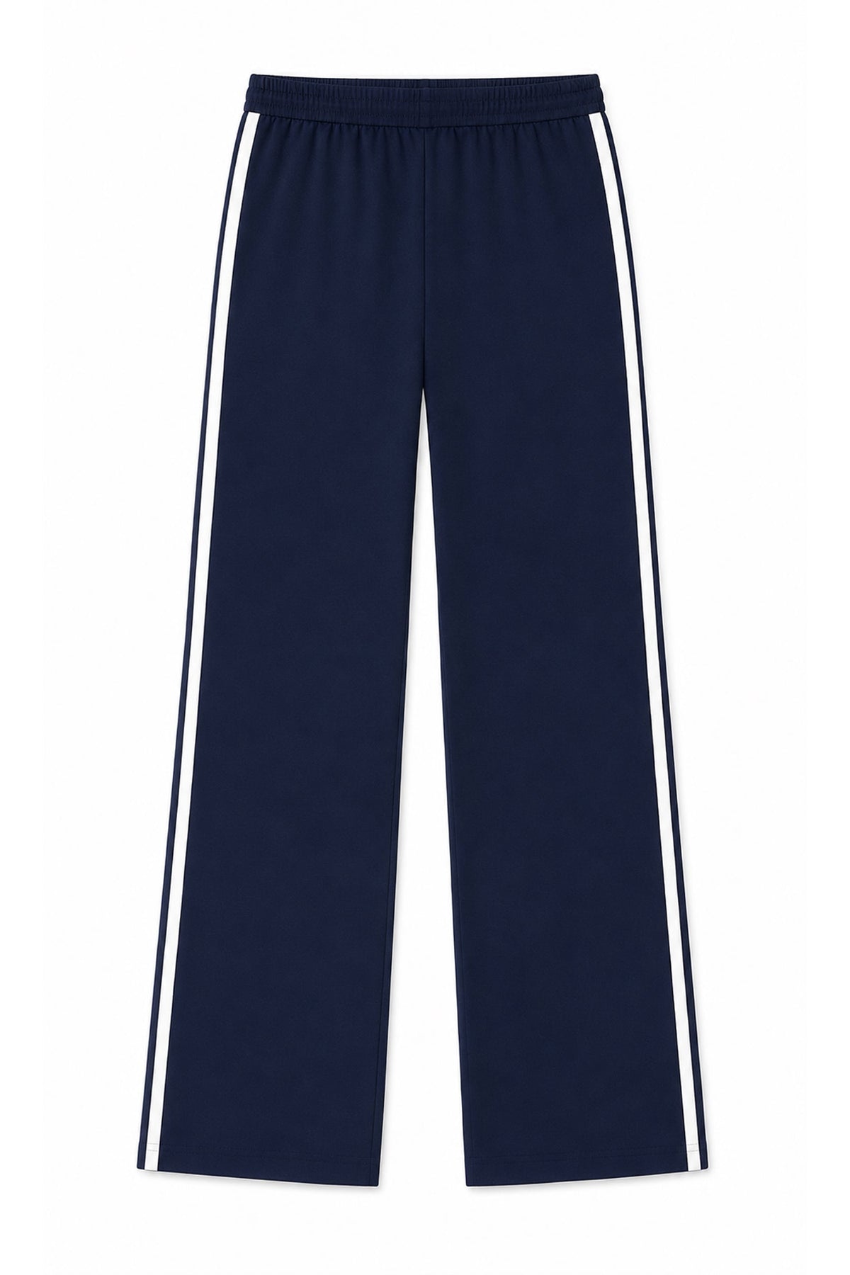 KATIE J NYC JENNA STRAIGHT LEG SWEATPANT EVENING BLUE WHITE