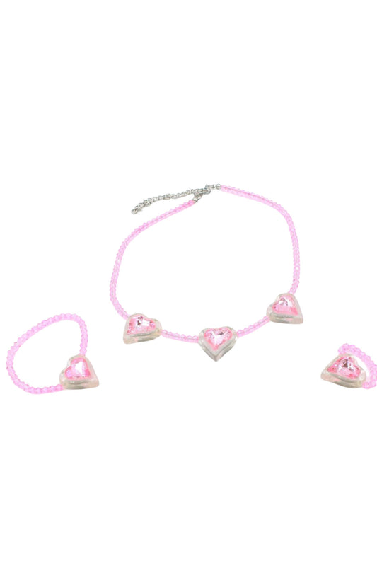 Bari Lynn - 3 Piece Heart Set - Pink
