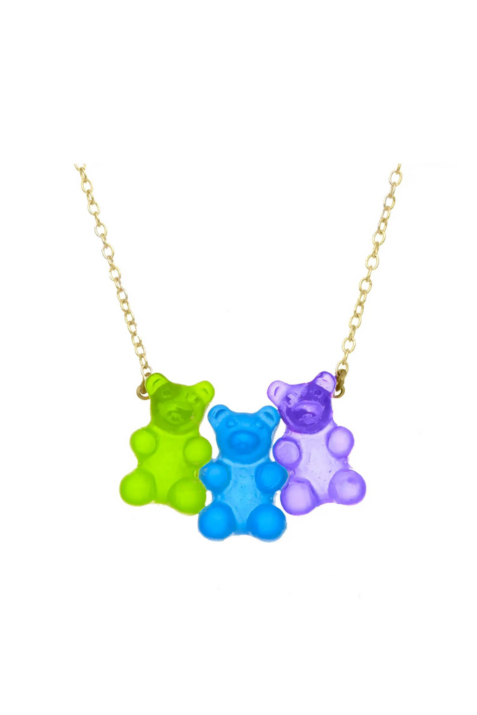Blueberry Gummy Bear Necklace