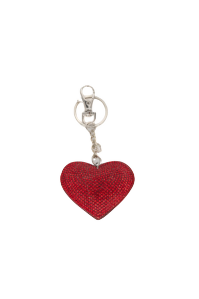 Red Heart Heart Keychain