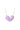 Dotty Heart Necklace - Purple