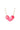Dotty Heart Necklace - Pink