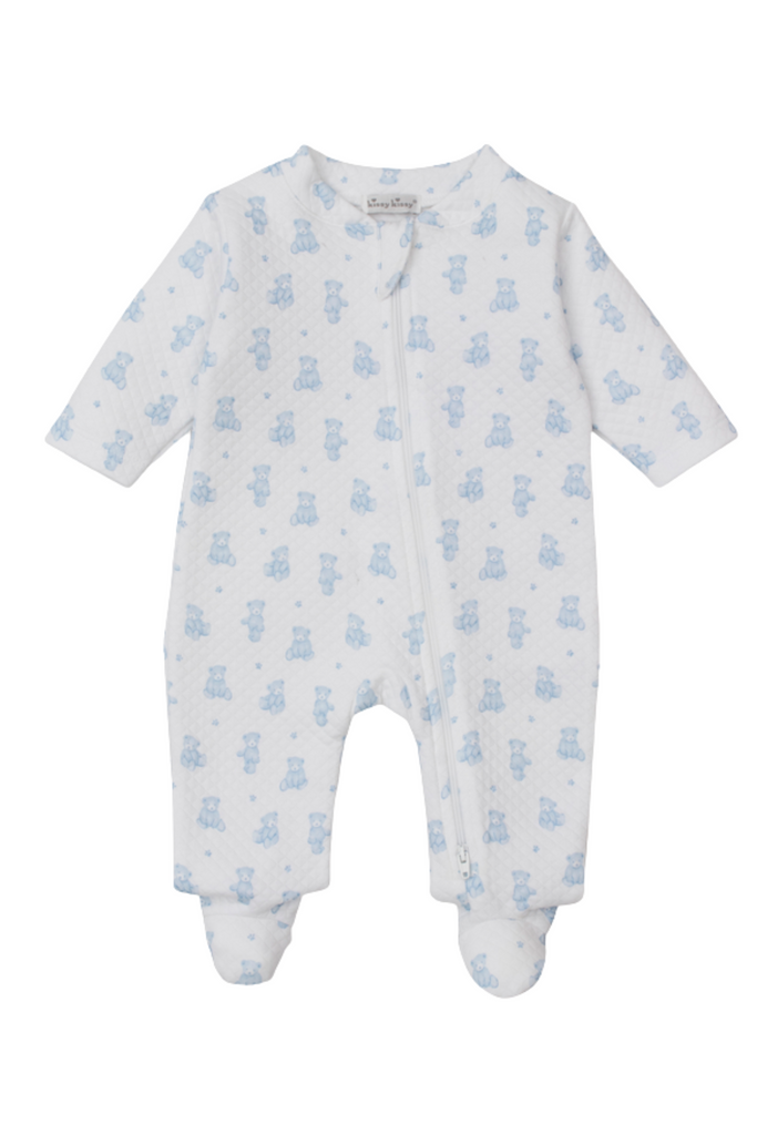 Kissy Kissy - Blue Teddy Bear Time PRT Footie