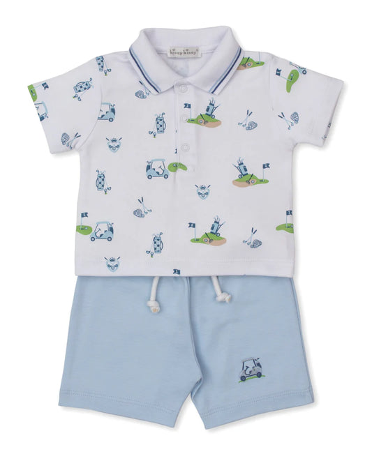 KISSY KISSY - BBY - BERMUDA SET MIX - GOLF CHAMPIONSHIP - MULTI BLUE