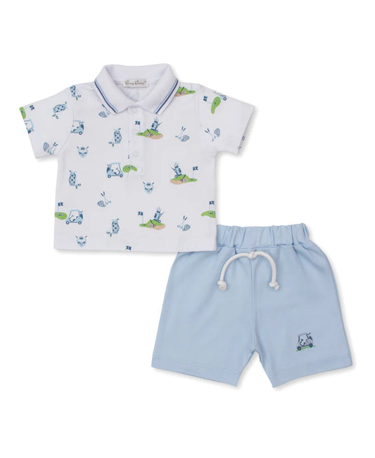 KISSY KISSY - BBY - BERMUDA SET MIX - GOLF CHAMPIONSHIP - MULTI BLUE