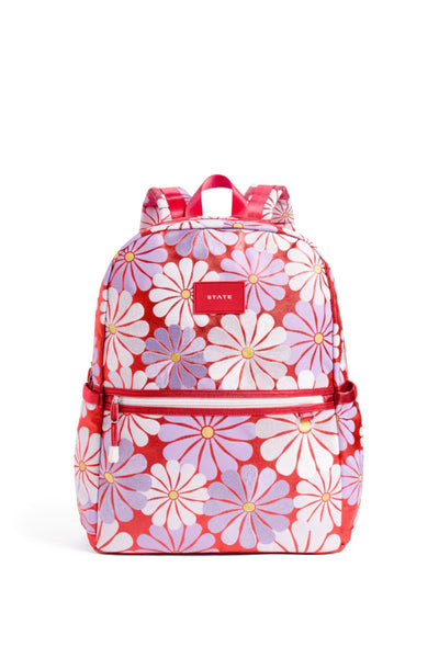 State Bags - Kane Double Pocket Backpack Ruby Floral