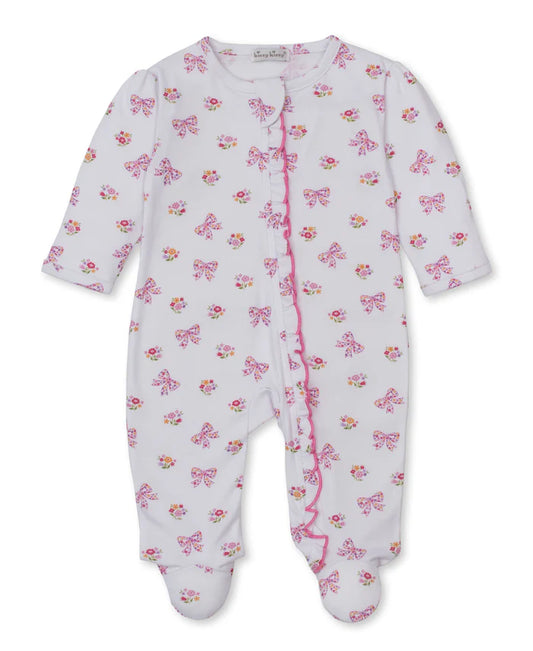 KISSY KISSY - BBY - BLOSSOMING BOWS FOOTIE W/ZIP - MULTI