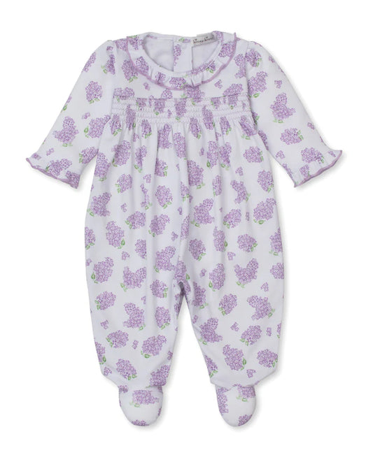 KISSY KISSY - BBY - LILAC LOVE SMOCKED FOOTIE - LILAC