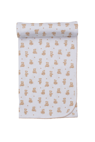 Kissy Kissy - Brown Teddy Bear Time Blanket