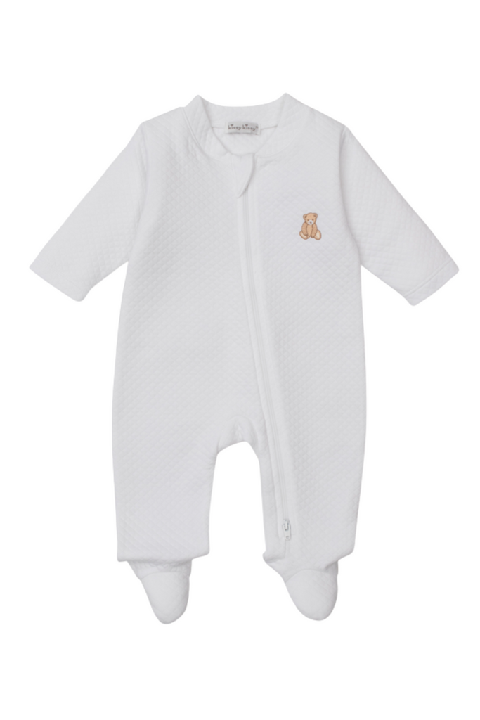 Kissy Kissy - White Teddy Bear Time Footie