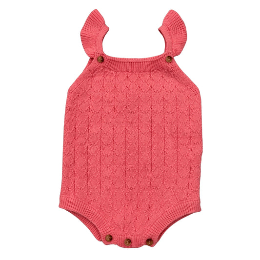 BABYSPROUTS - BBY - KNIT SWEATER BODYSUIT - STRAWBERRY ICE