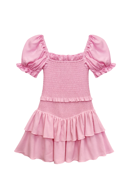 KATIE J - BG - TWEEN LAINEY SOLID DRESS - PINK