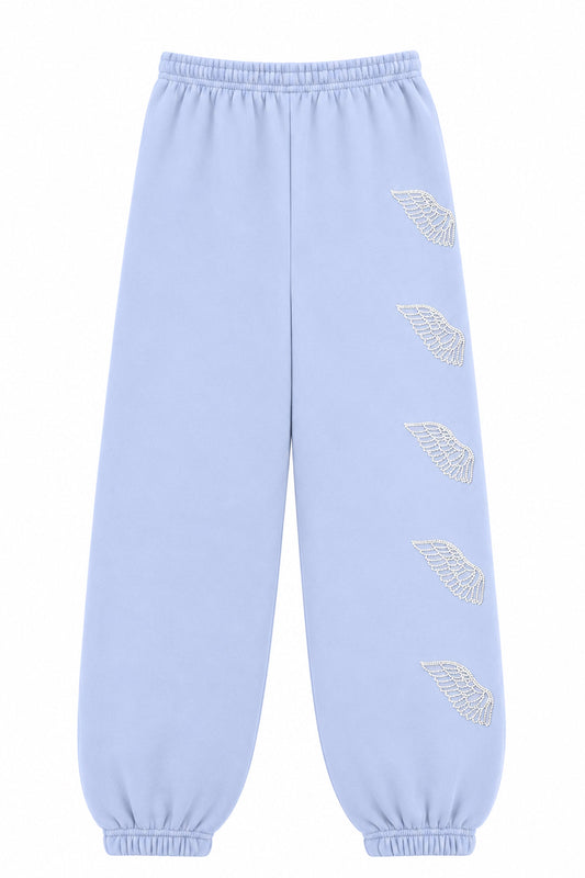 KATIE J NYC LEAH PANTS BABY BLUE RHINE WING